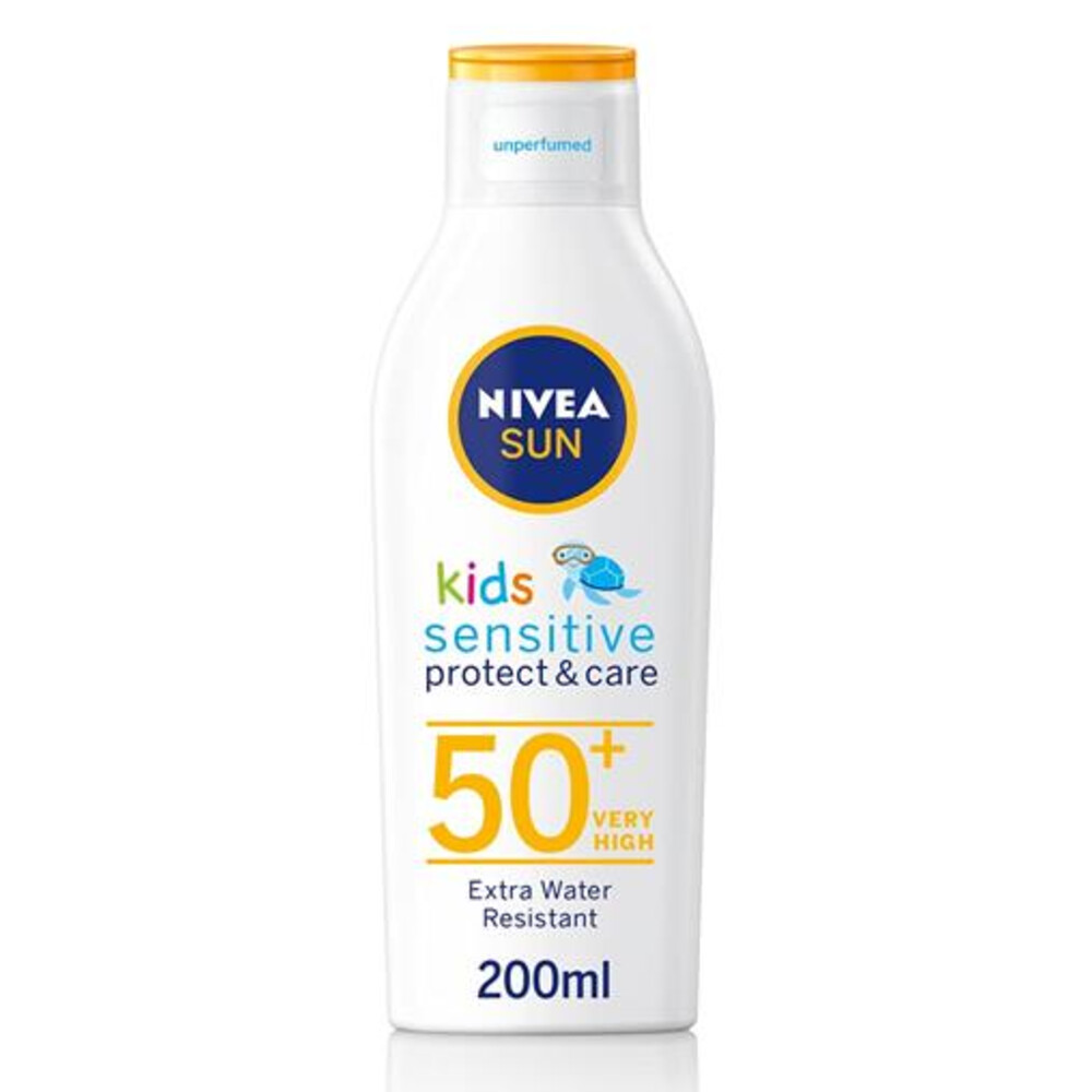 1+2 gratis: NIVEA Sun Sensitive Protect Baby & Kids Zonnebrand SPF 50+ 200 ml