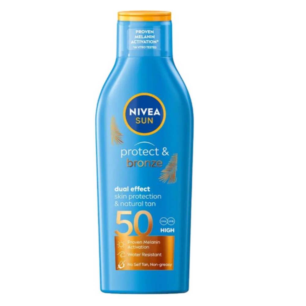 1+2 gratis: NIVEA Sun Protect&Bronze Zonnecreme SPF50 200 ml
