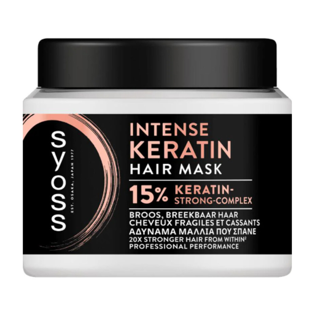 6x Syoss Intense Keratin Haarmasker 400 Ml