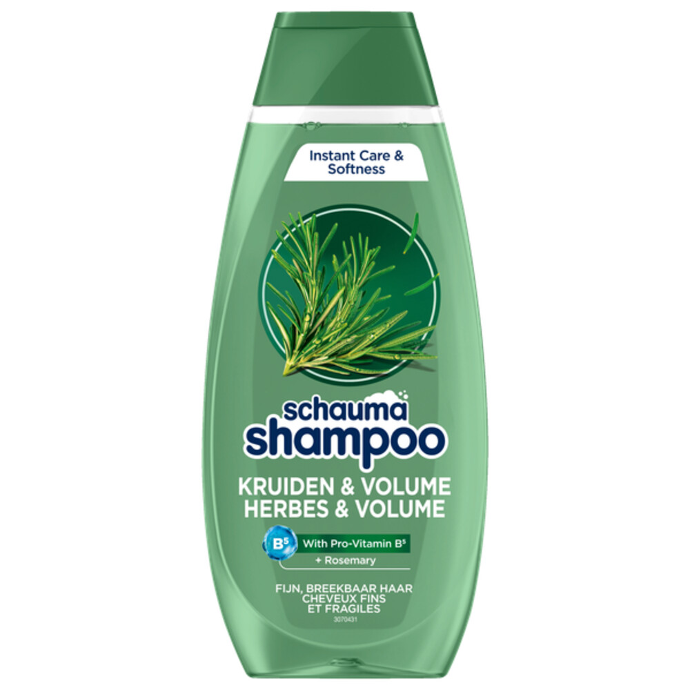 6x Schauma Shampoo Herbes & Volume 400 ml