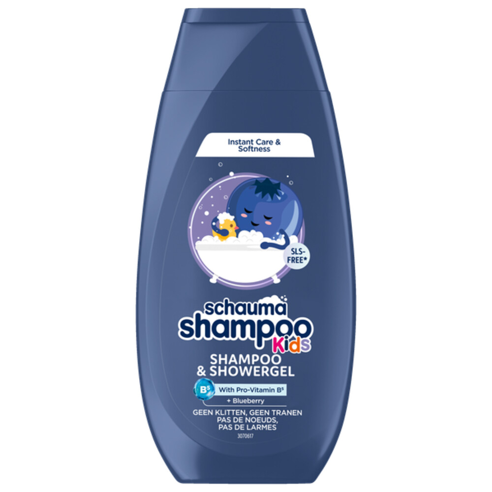 6x Schauma Shampoo & Showergel Kids Blueberry 250 ml