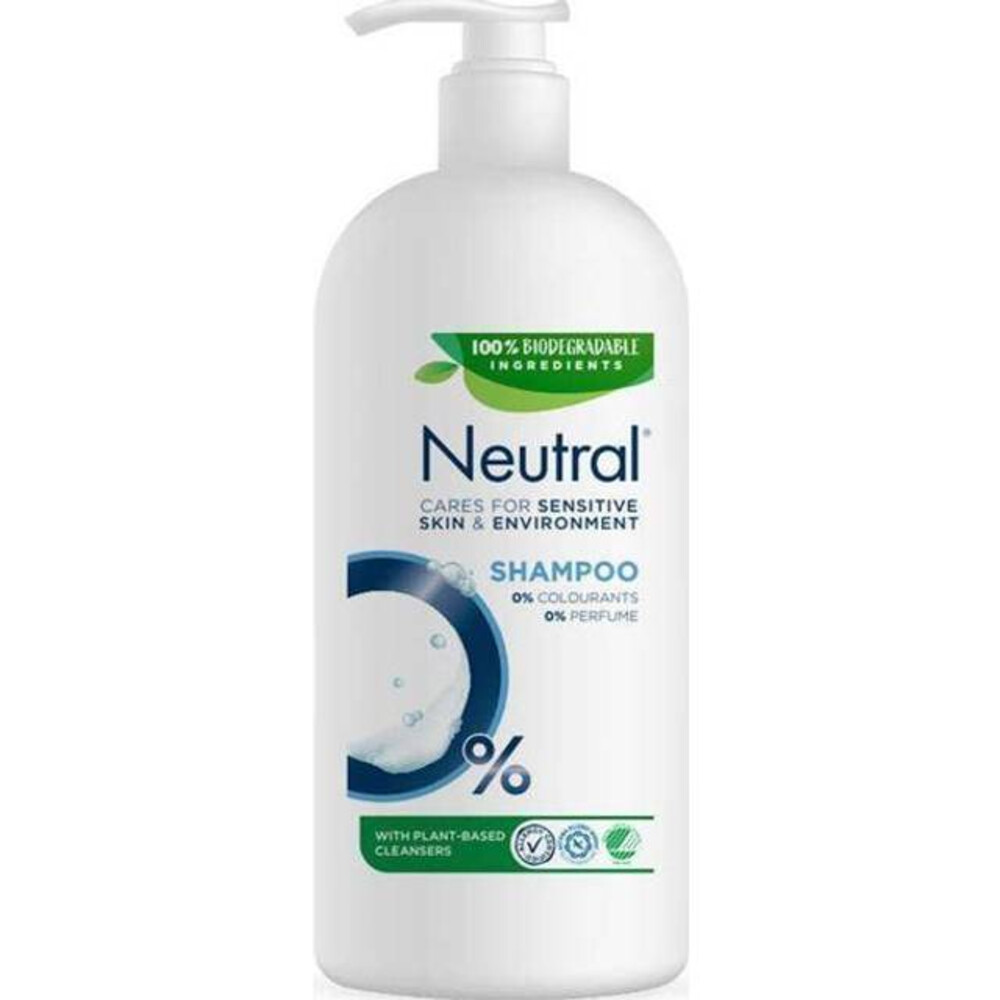 6x Neutral Shampoo Pump 0% Sensitive Skin 800 ml