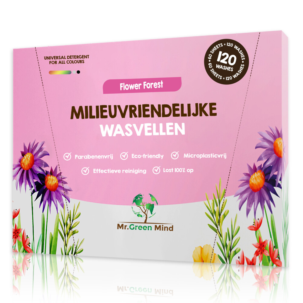 Mr. Green Mind Wasstrips Flower Forest 120 wasbeurten