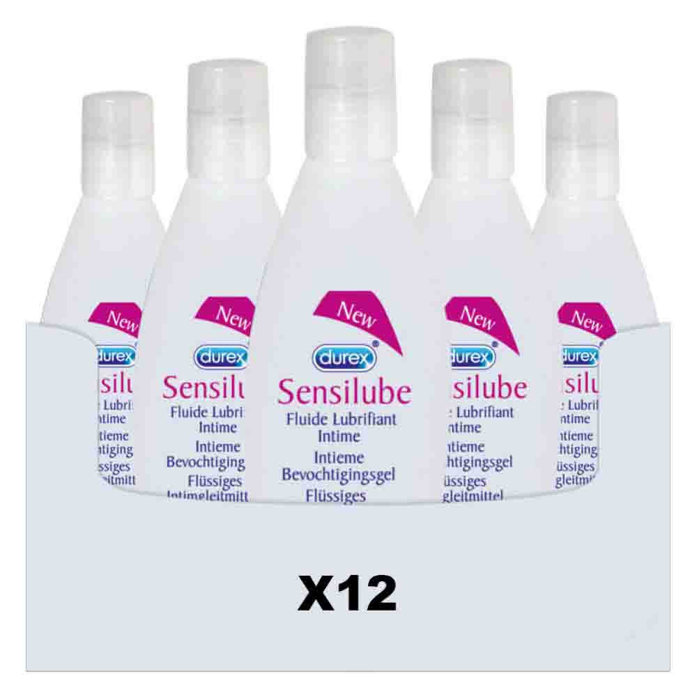 12x Durex Sensilube Intiem Vloeibaar Glijmiddel 40 ml