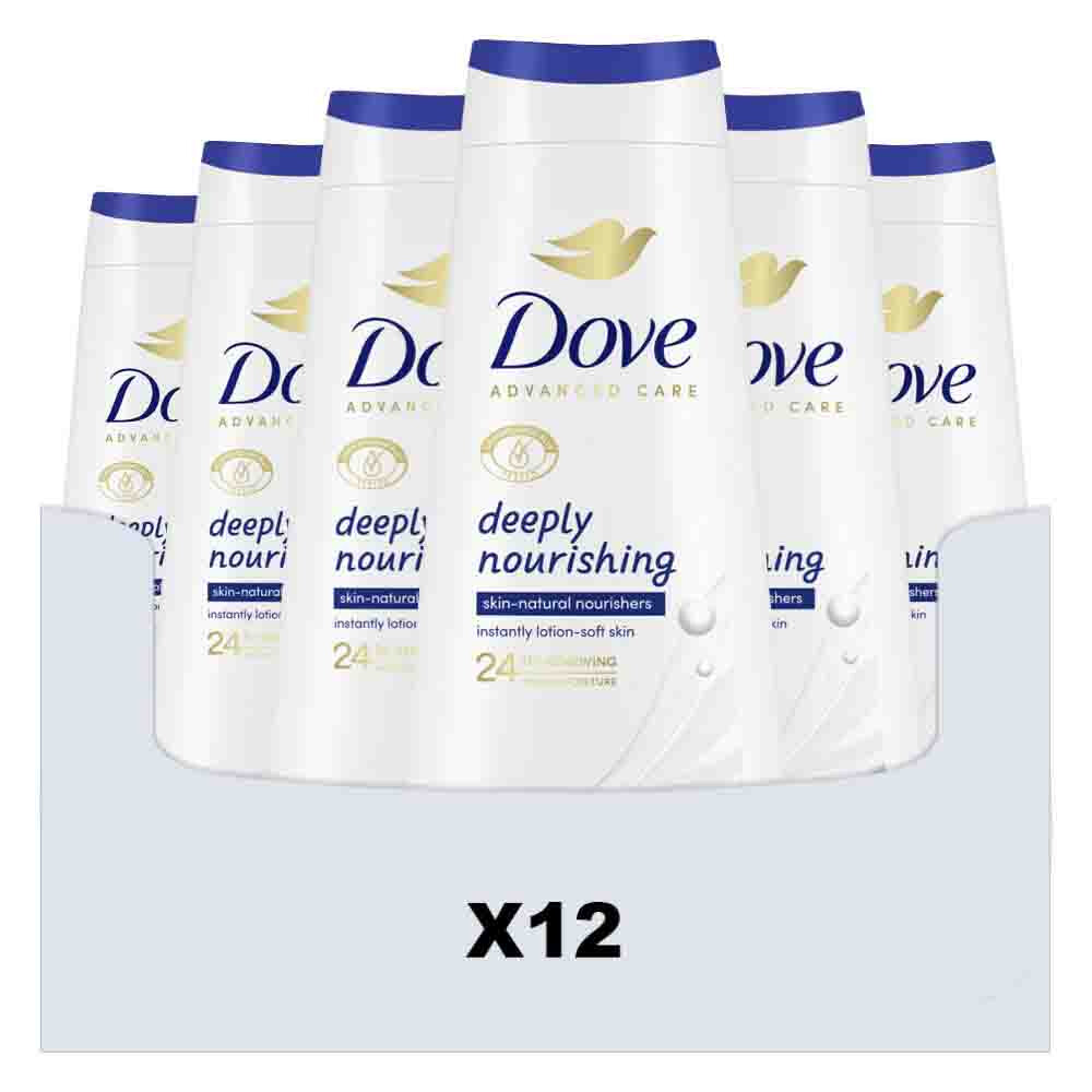 12x Dove Douchecrème Deeply Nourishing 600 ml