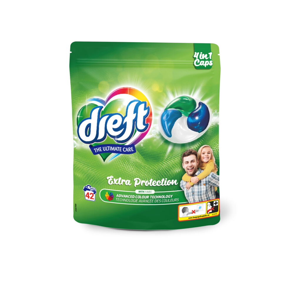Dreft 4in1 Wasmiddel Capsules Regular 42 stuks