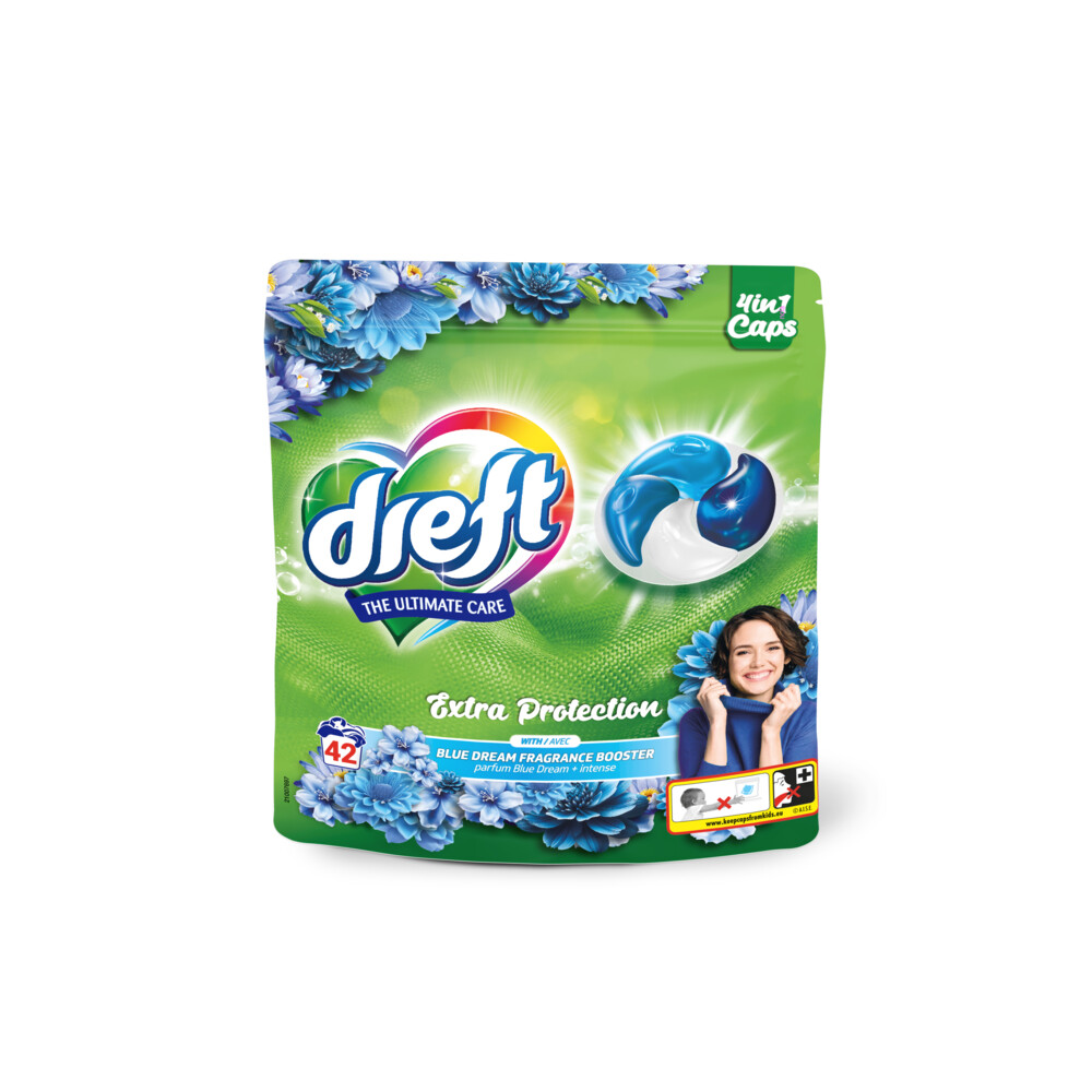 6x Dreft 4in1 Wasmiddel Capsules Blue Dream 42 stuks