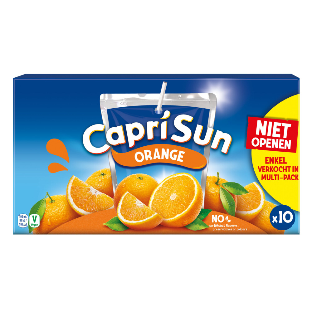4x Capri Sun Multipack Orange 10 x 200 ml
