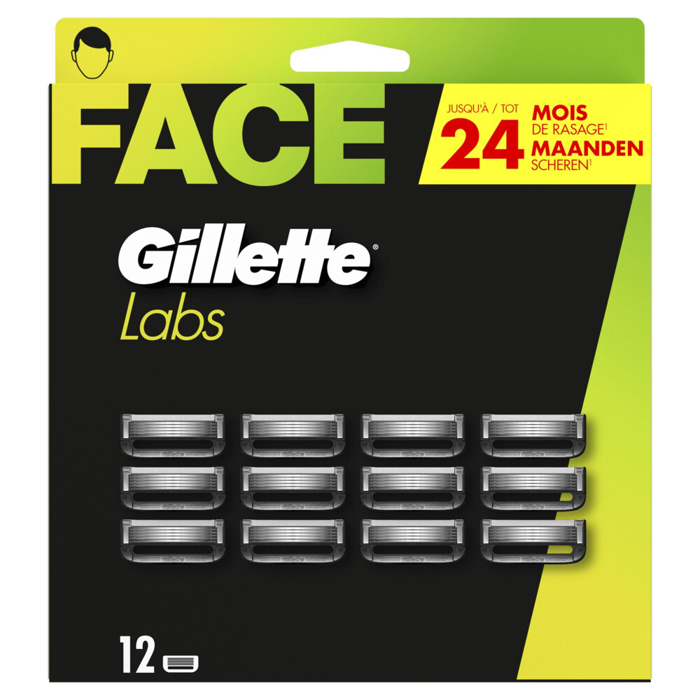Product afbeelding van Gillette Labs scheermesjes - 12 stuks
