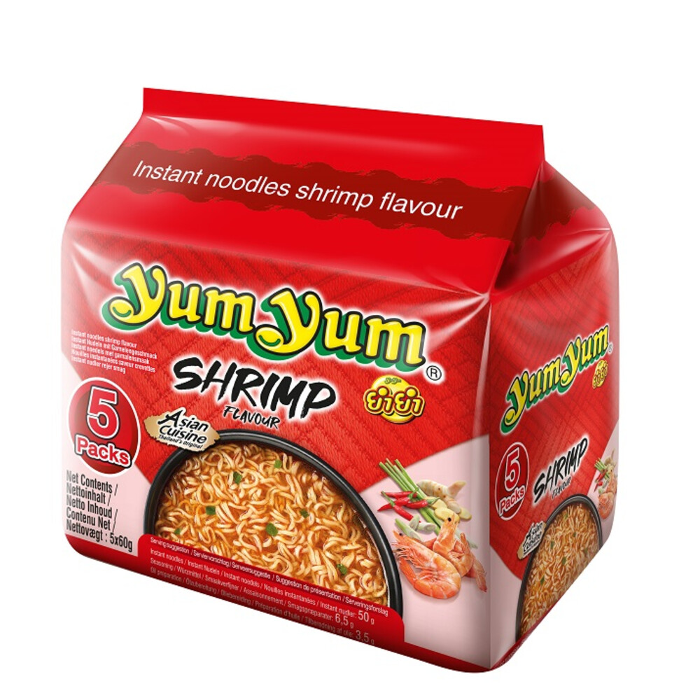 3x Yum Yum Bami Soep Garnaal 5 x 60 gr