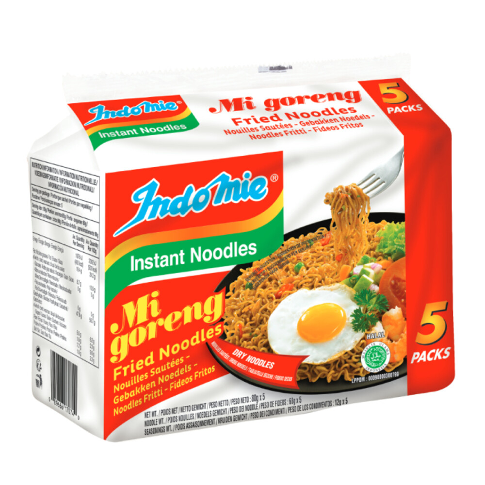 4x Indomie Instant Mi Goreng Noedels 5 x 80 gr