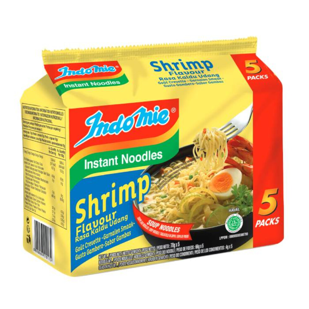 4x Indomie Instant Garnaal 5 x 80 gr