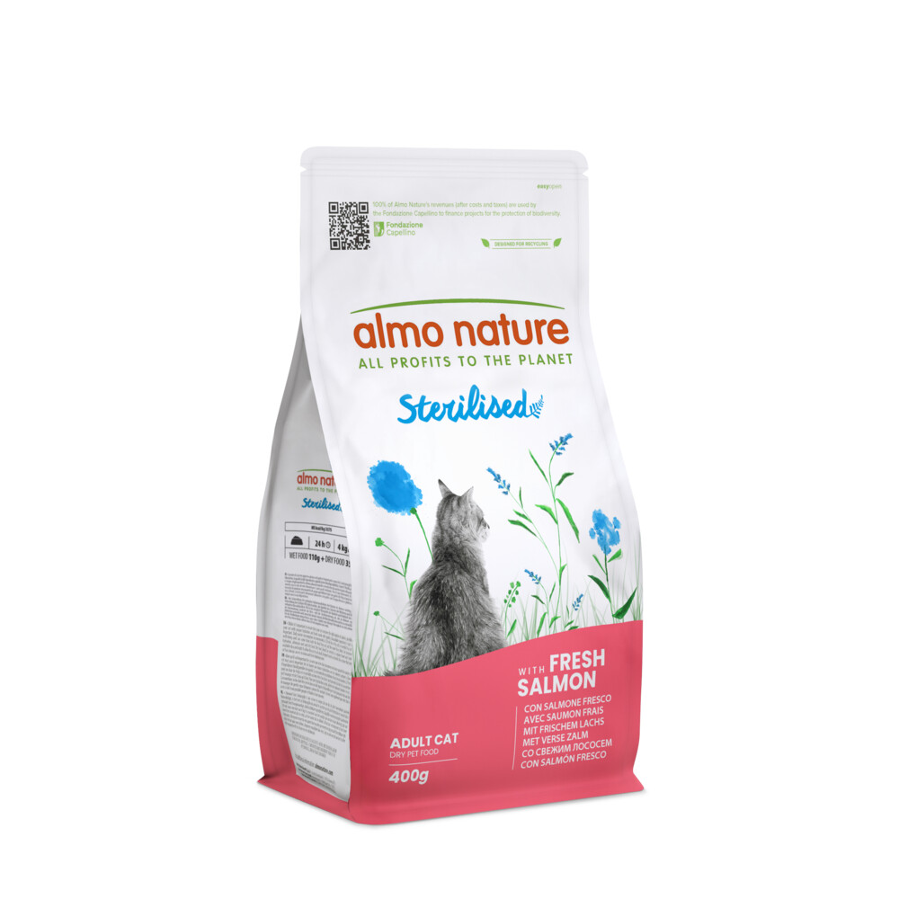 Almo Nature Kattenvoer Droog Sterilised Zalm 400 gr