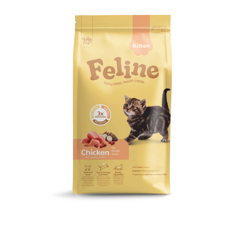 HobbyFirst Feline Kattenvoer Droog Kitten 1,5 kg