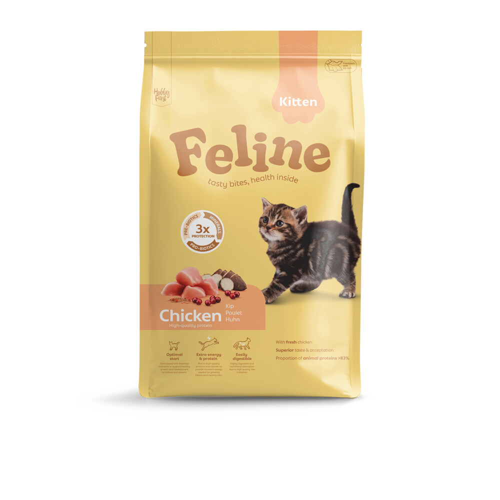 HobbyFirst Feline Kattenvoer Droog Kitten 4,5 kg