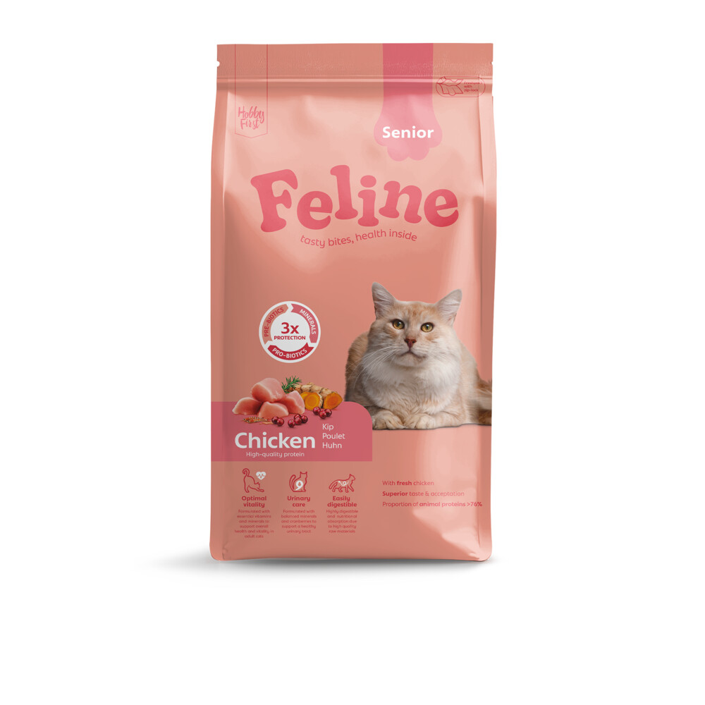 HobbyFirst Feline Kattenvoer Droog Senior 1,5 kg
