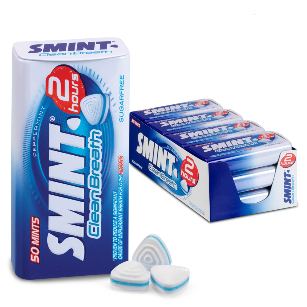 Smint Clean Breath Peppermint Suikervrij 12 stuks