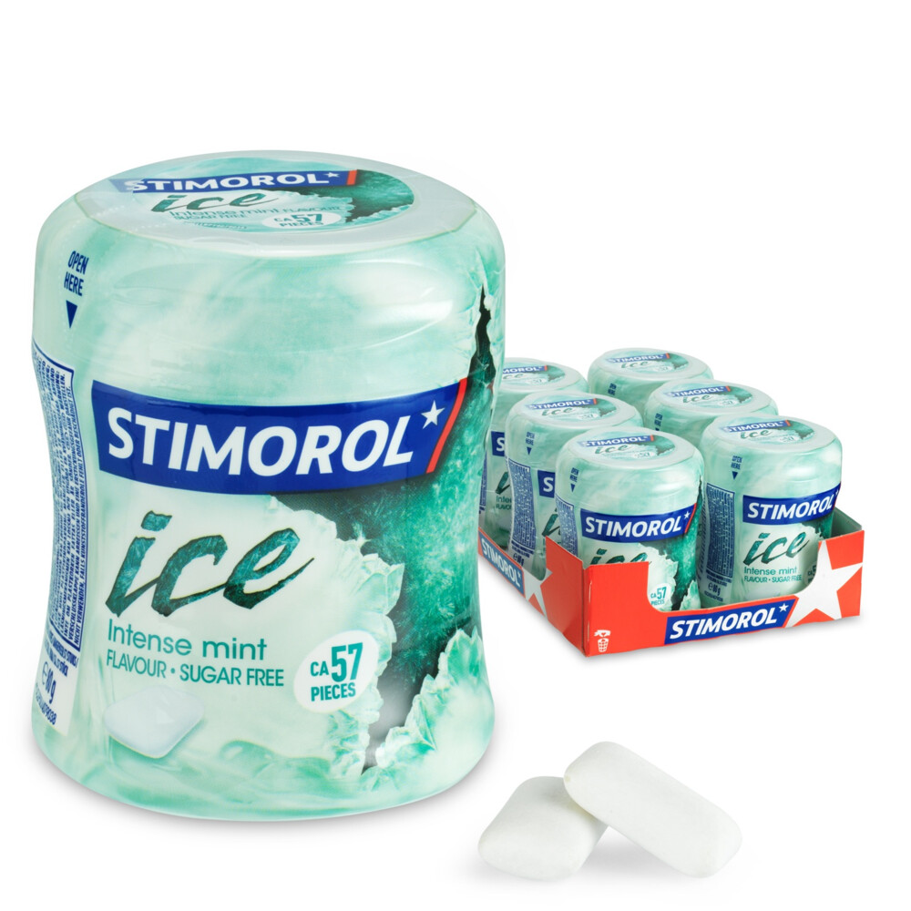 Stimorol Kauwgom Ice Intense Mint Suikervrij 6 stuks