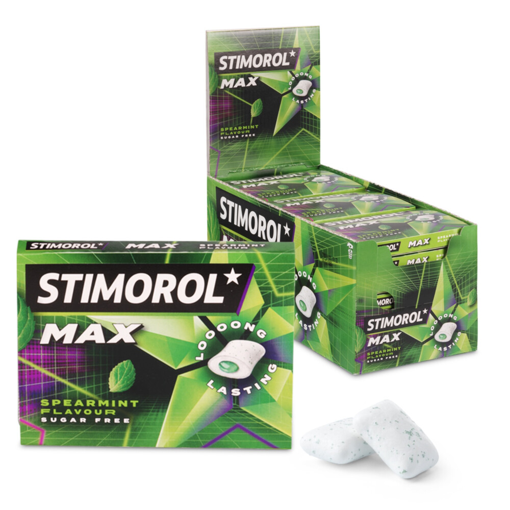 Stimorol Kauwgom Max Spearmint Suikervrij 21 stuks