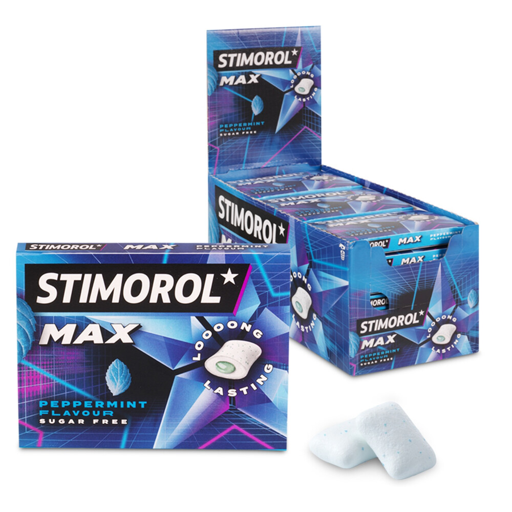 Stimorol Kauwgom Max Peppermint Suikervrij 21 stuks