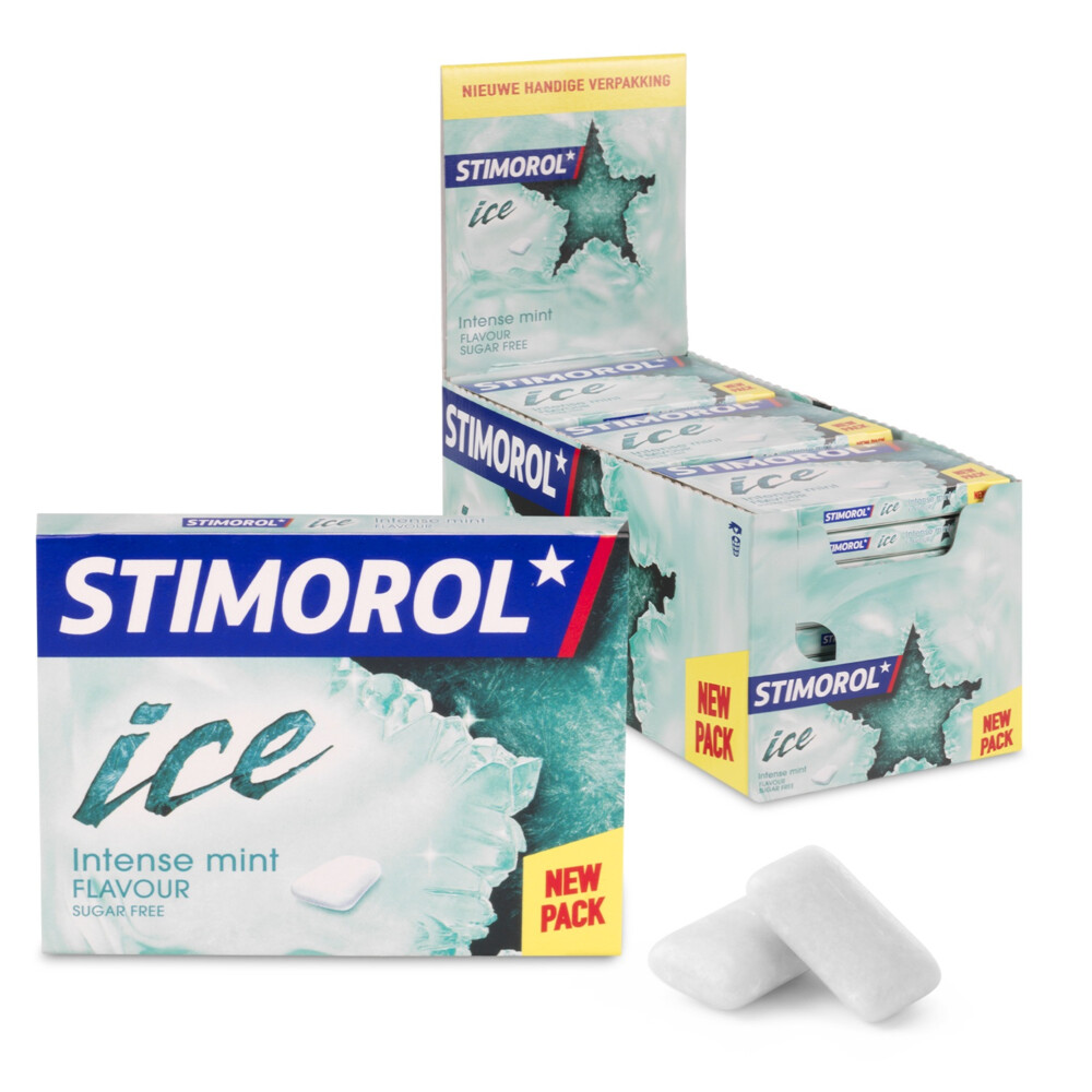 Stimorol Kauwgom Ice Intense Mint Suikervrij 27 stuks