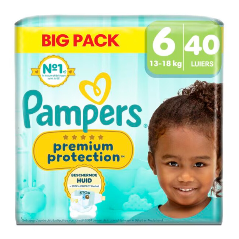3x Pampers Premium Protection Luiers Maat 6 (13-18 kg) 40 stuks
