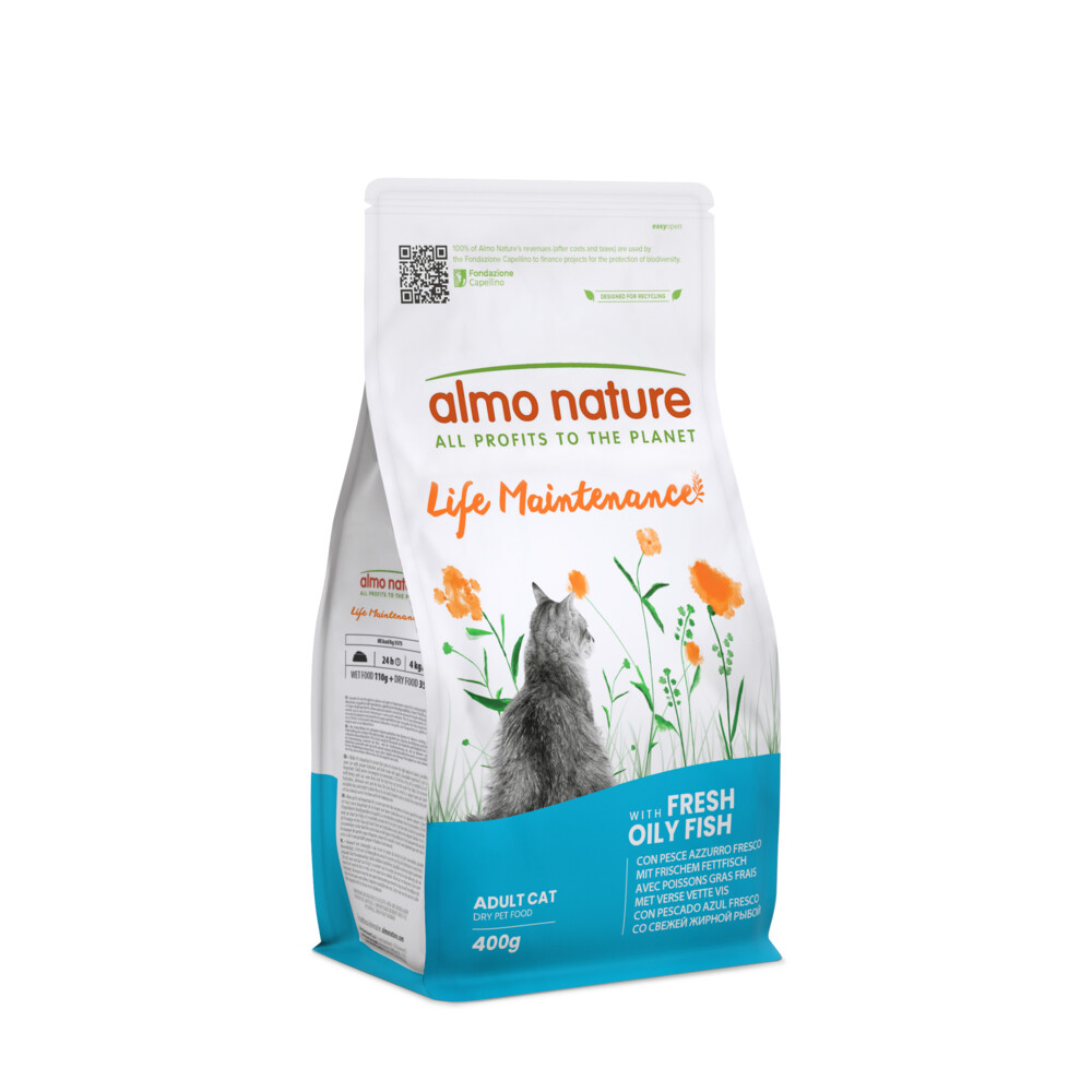 Almo Nature Kattenvoer Droog Life Maintenance Vette Vis 400 gr