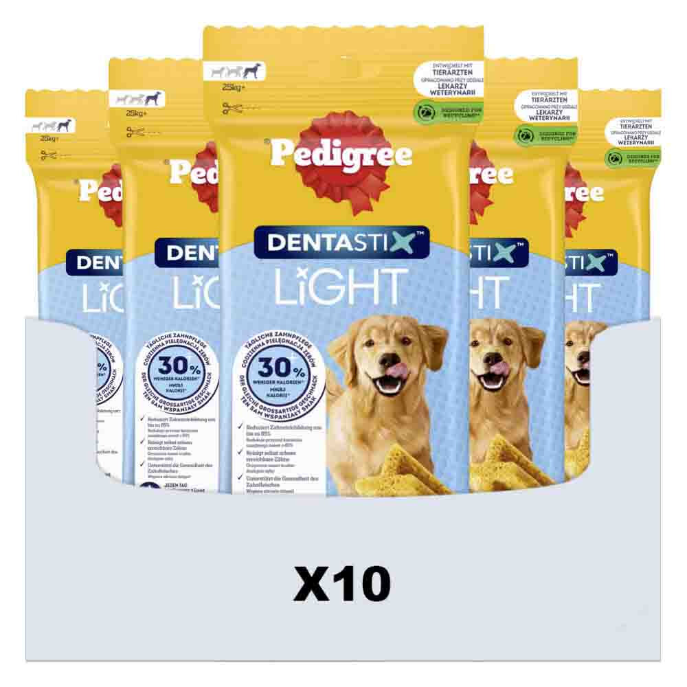 10x Pedigree Hondensnack Dentastix Light Large 87 gr