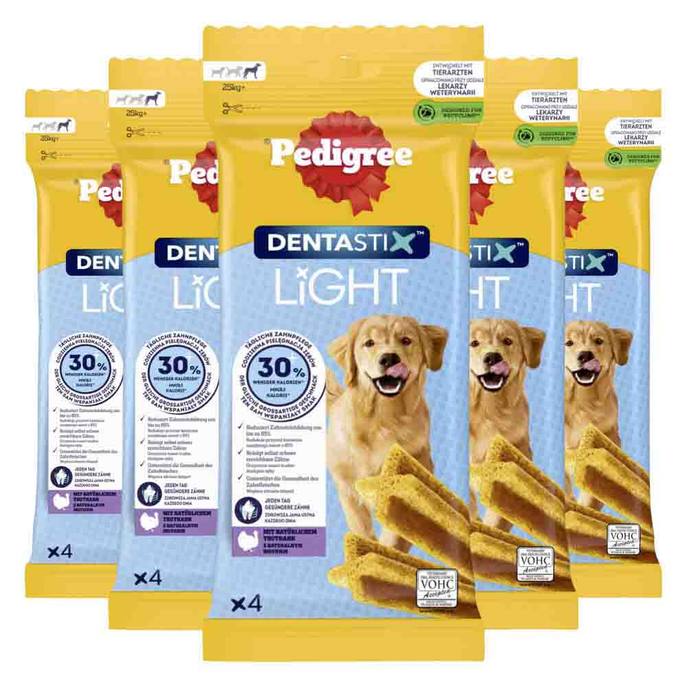 5x Pedigree Hondensnack Dentastix Light Large 87 gr