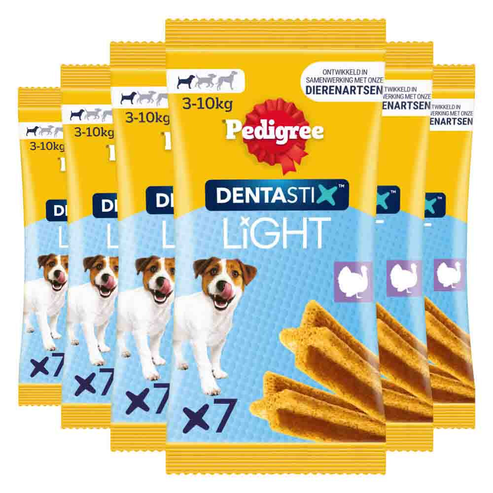 6x Pedigree Hondensnack Dentastix Light Mini 58 gr