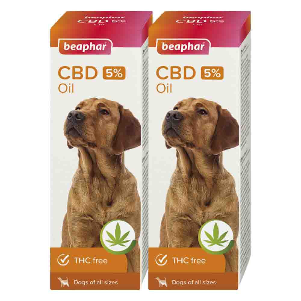 2x Beaphar Cbd-Olie Hond 5% 10 ml