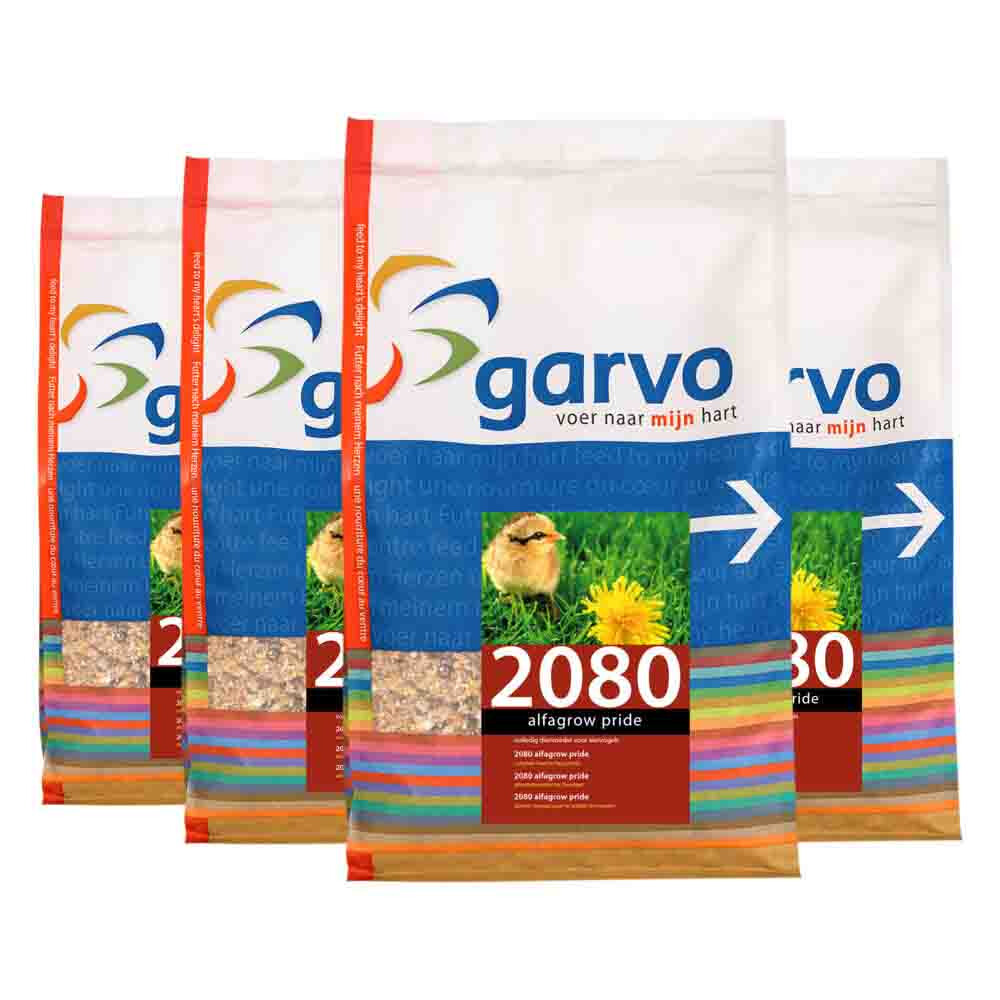 4x Garvo Vogelvoer Alfagrow Pride 4 kg