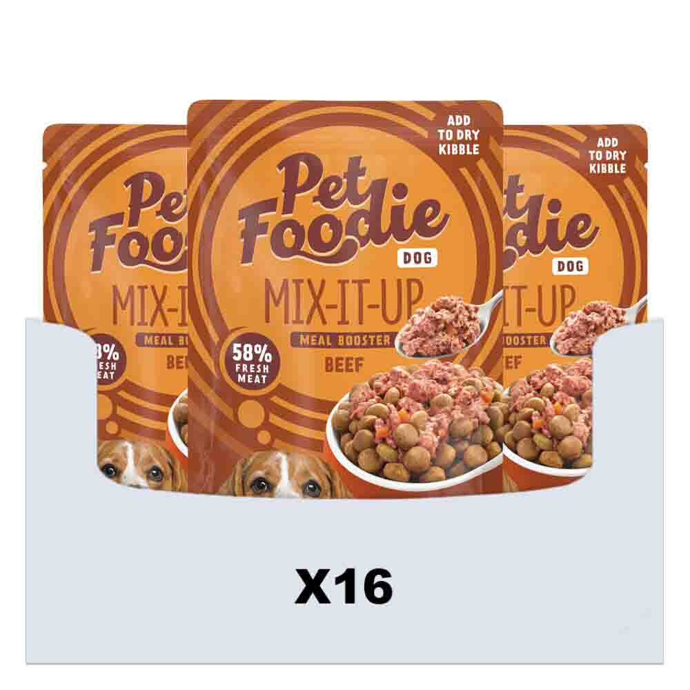 16x PetFoodie Hondenvoer Nat Mix-It-Up Rund 60 gr