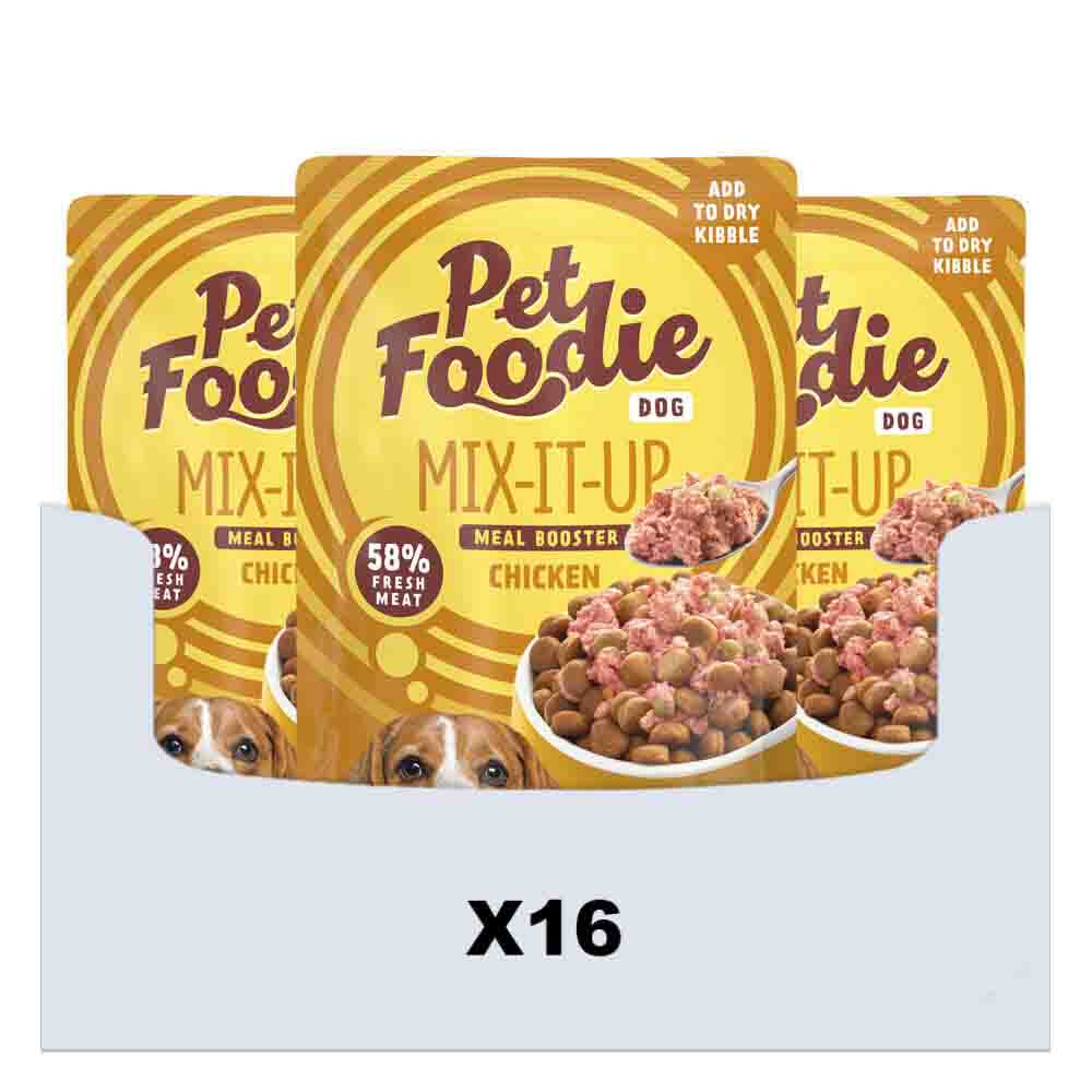 16x PetFoodie Hondenvoer Nat Mix-It-Up Kip 60 gr