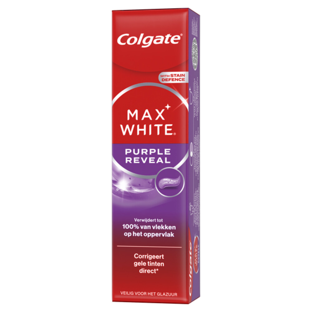 1+1 gratis: Colgate Tandpasta Max White Purple Reveal 75 ml