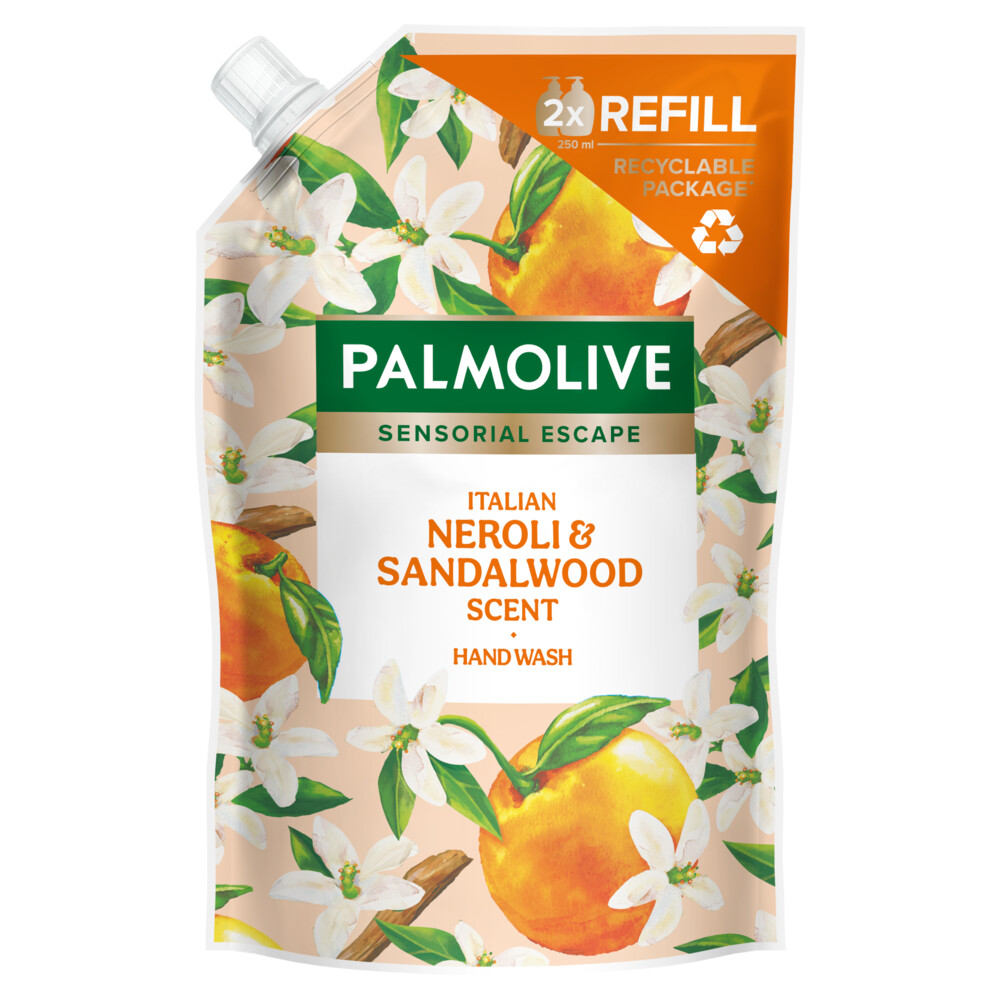 4+2 gratis: Palmolive Handzeep Navulzak Neroli&Sandalwood 500 ml