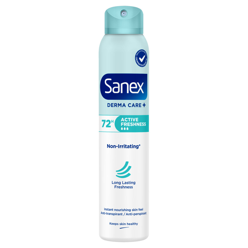 4+2 gratis: Sanex Deodorant Spray Active Freshness 72H 200 ml