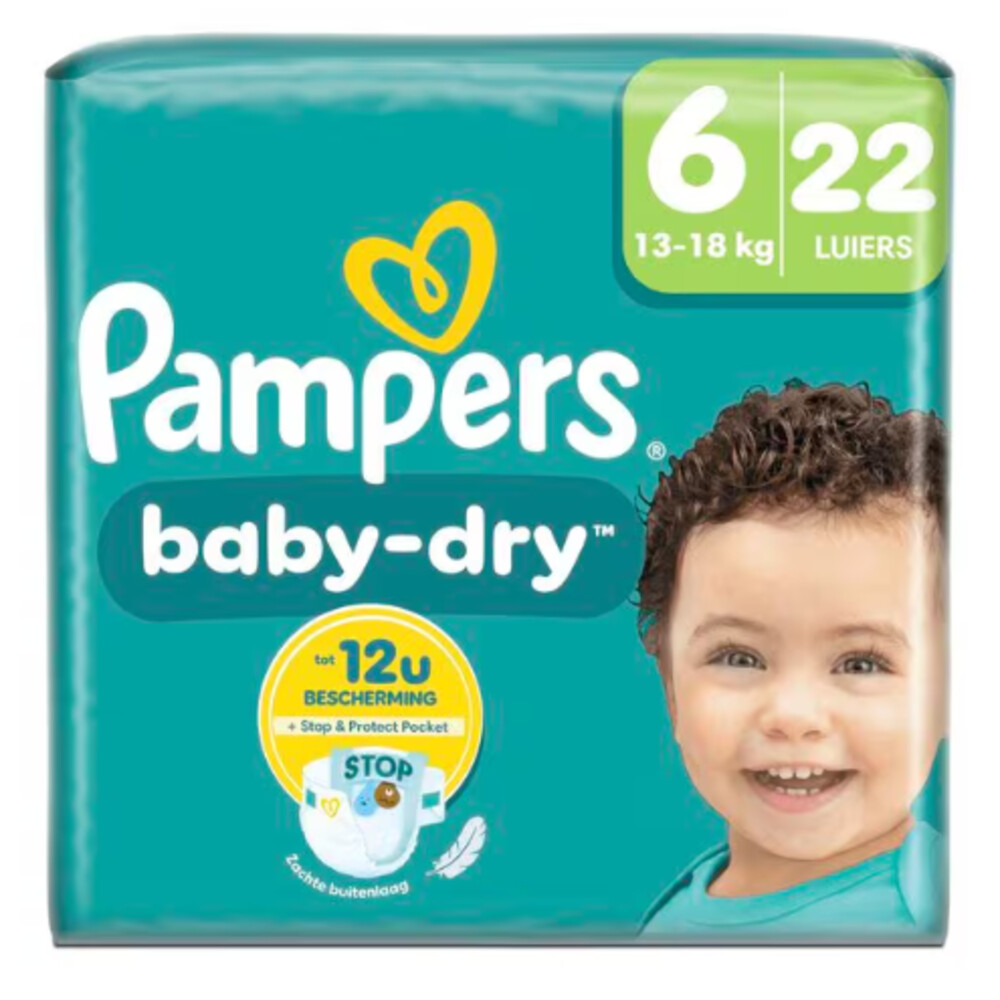 Pampers Baby Dry Luiers Maat 6 (13-18 kg) 22 stuks