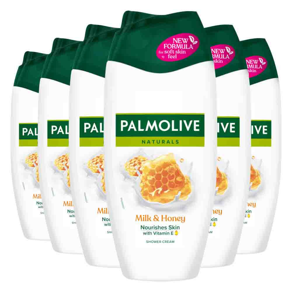 6x Palmolive Douchecrème Honing 250 ml