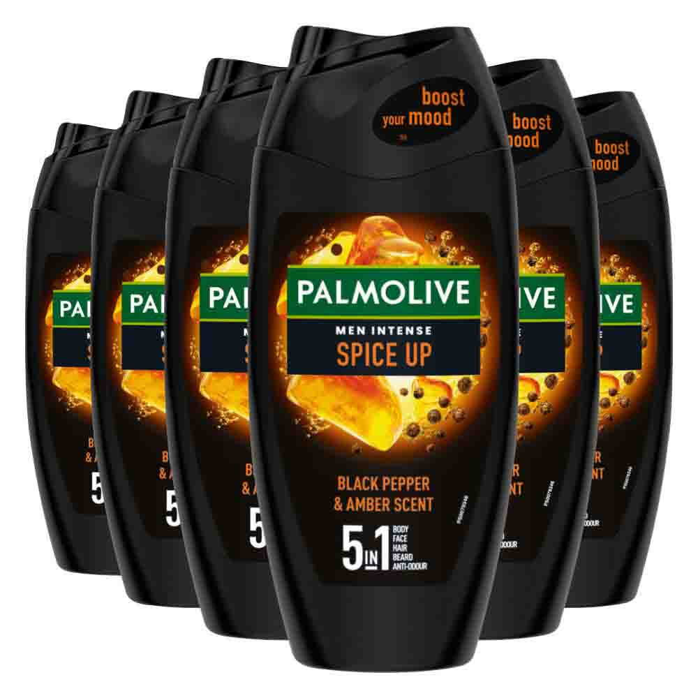 6x Palmolive Men Douchegel 5in1 Spice Up 250 ml