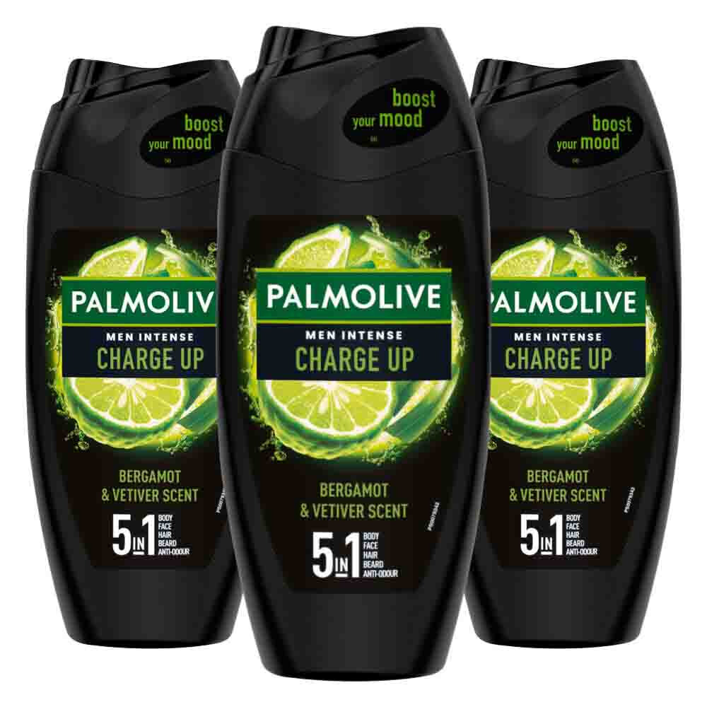 3x Palmolive Men Douchegel 5in1 Charge Up 250 ml