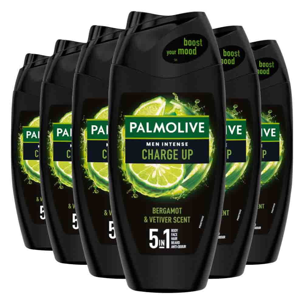 6x Palmolive Men Douchegel 5in1 Charge Up 250 ml