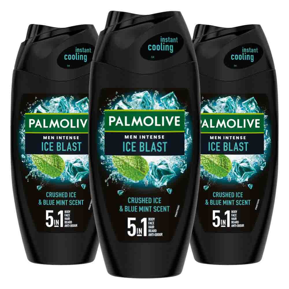 3x Palmolive Men Douchegel 5in1 Ice Blast 250 ml
