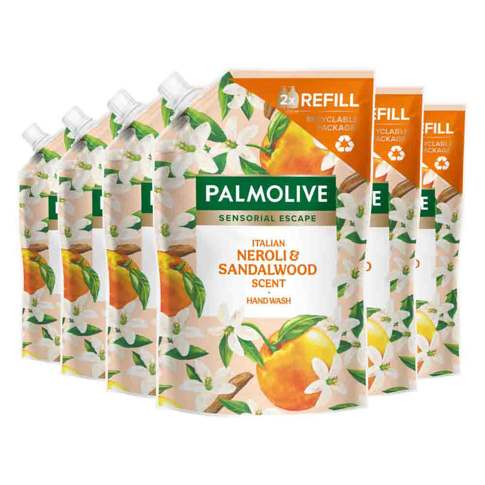 6x Palmolive Handzeep Navulzak Neroli&Sandalwood 500 ml