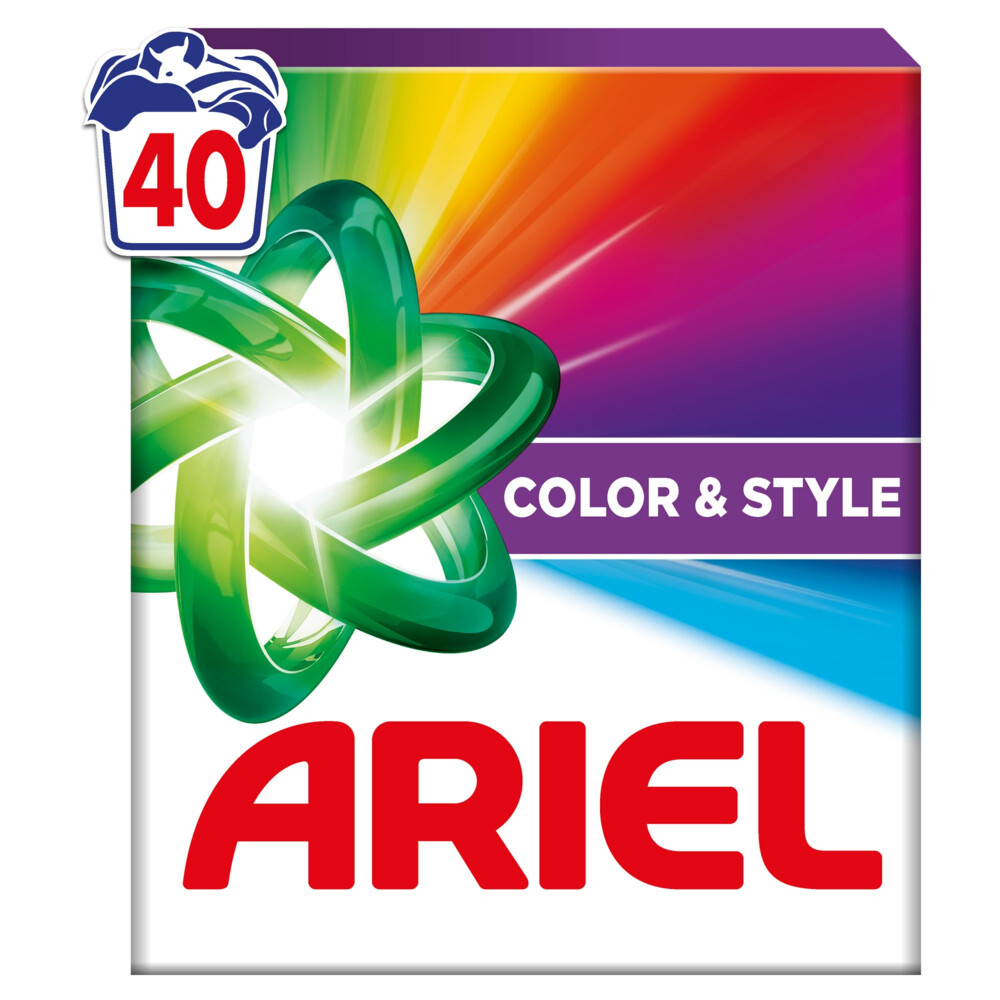 2+1 gratis: Ariel Waspoeder Color 40 Wasbeurten 2 kg