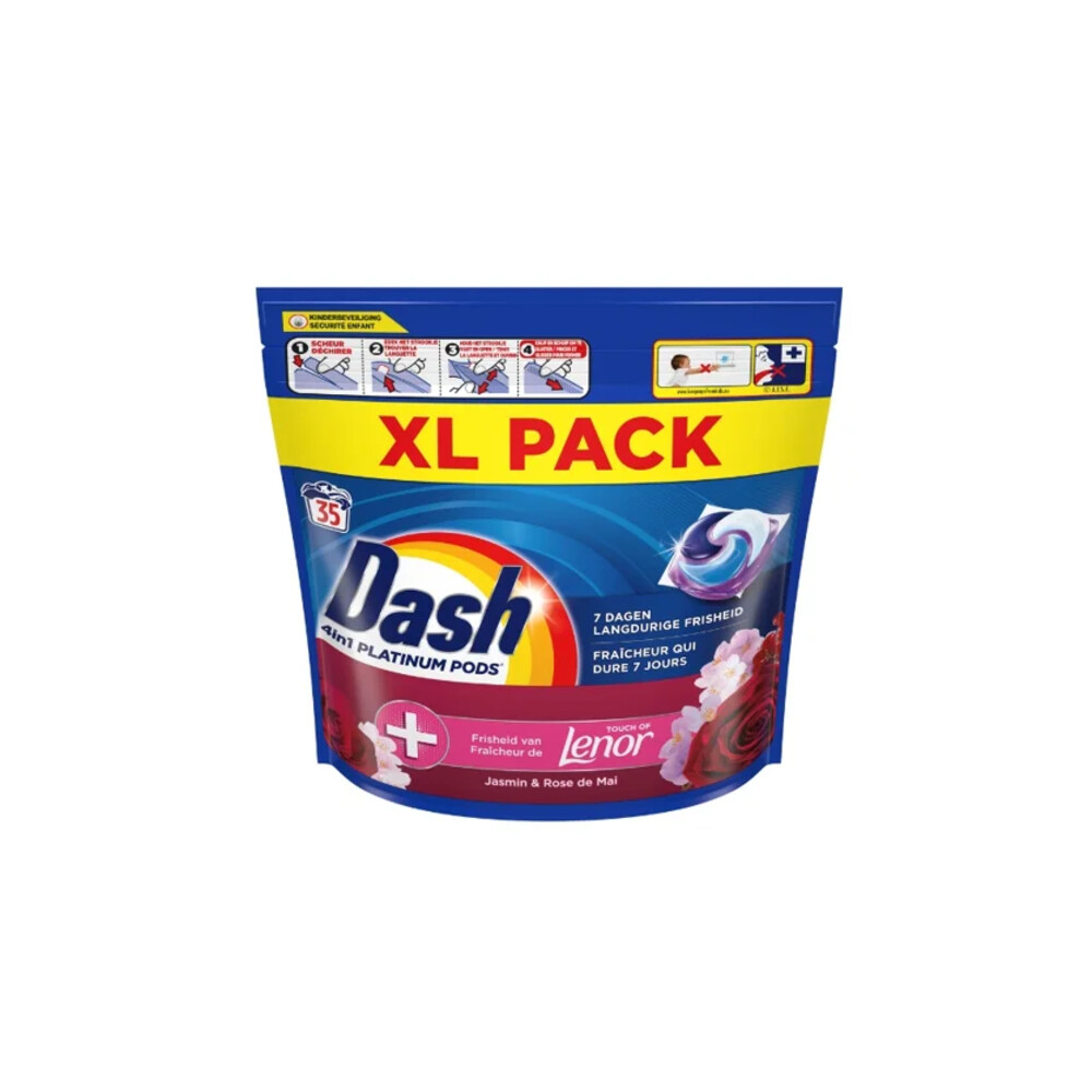 Dash Wasmiddelcapsules 4in1 Pods Jasmin & Rose de Mai 35 stuks