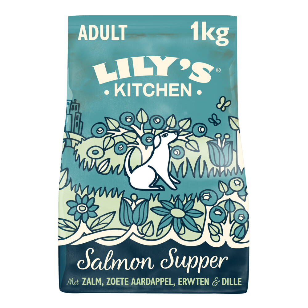 4x Lily's Kitchen Hondenvoer Droog Salmon Supper 1 kg