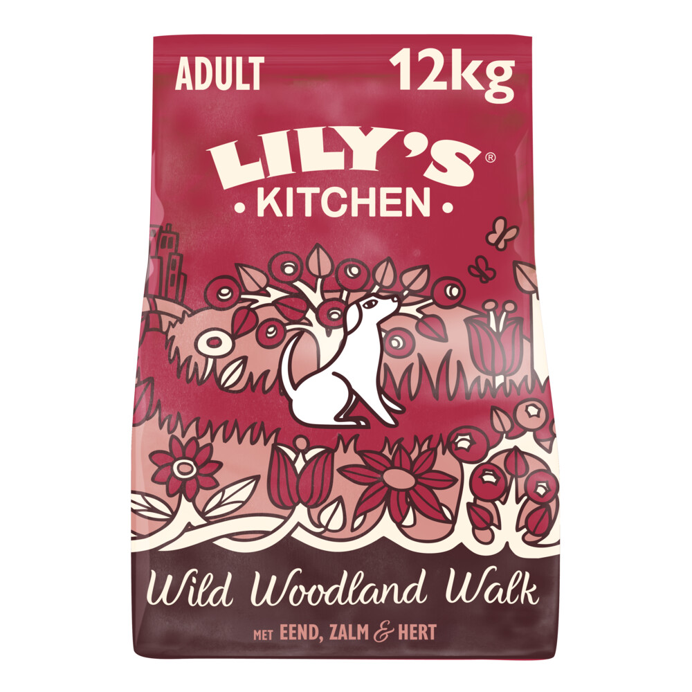 Lily's Kitchen Hondenvoer Droog Wild Woodland Walk Eend - Zalm - Hert 12 kg