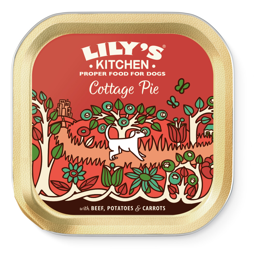 10x Lily's Kitchen Hondvoer Nat Cottage Pie Rund 150 gr