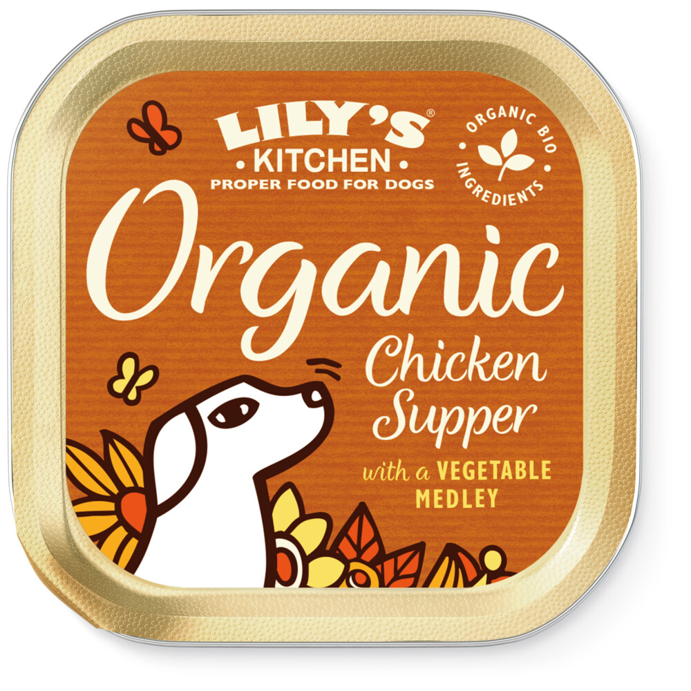 11x Lily's Kitchen Hondenvoer Nat Organic Supper Kip 150 gr